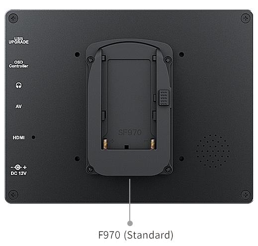 7 inch battery power F970 lcd monitor